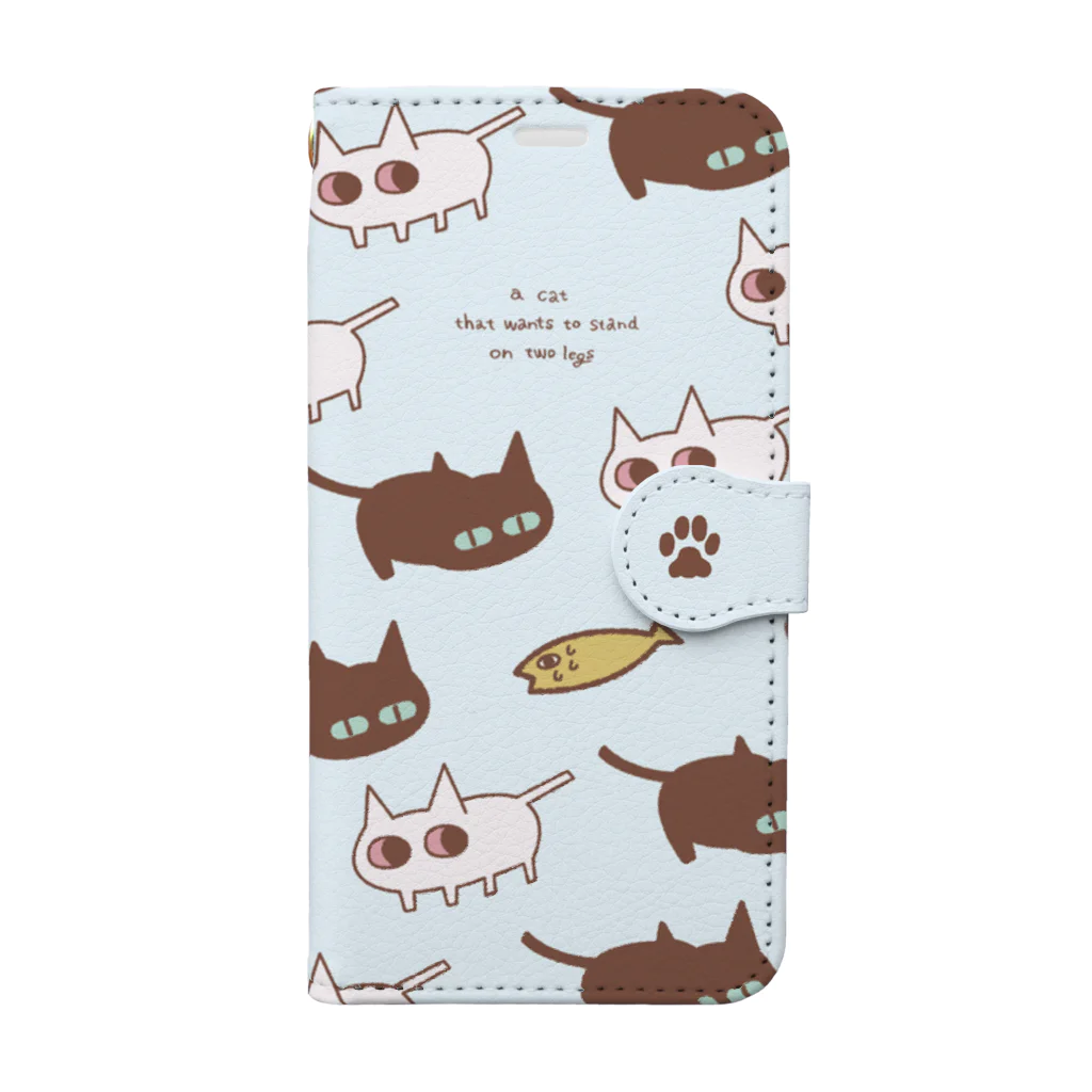 ぷっちのくろねこレグとなかまたちの手帳ケース Book-Style Smartphone Case