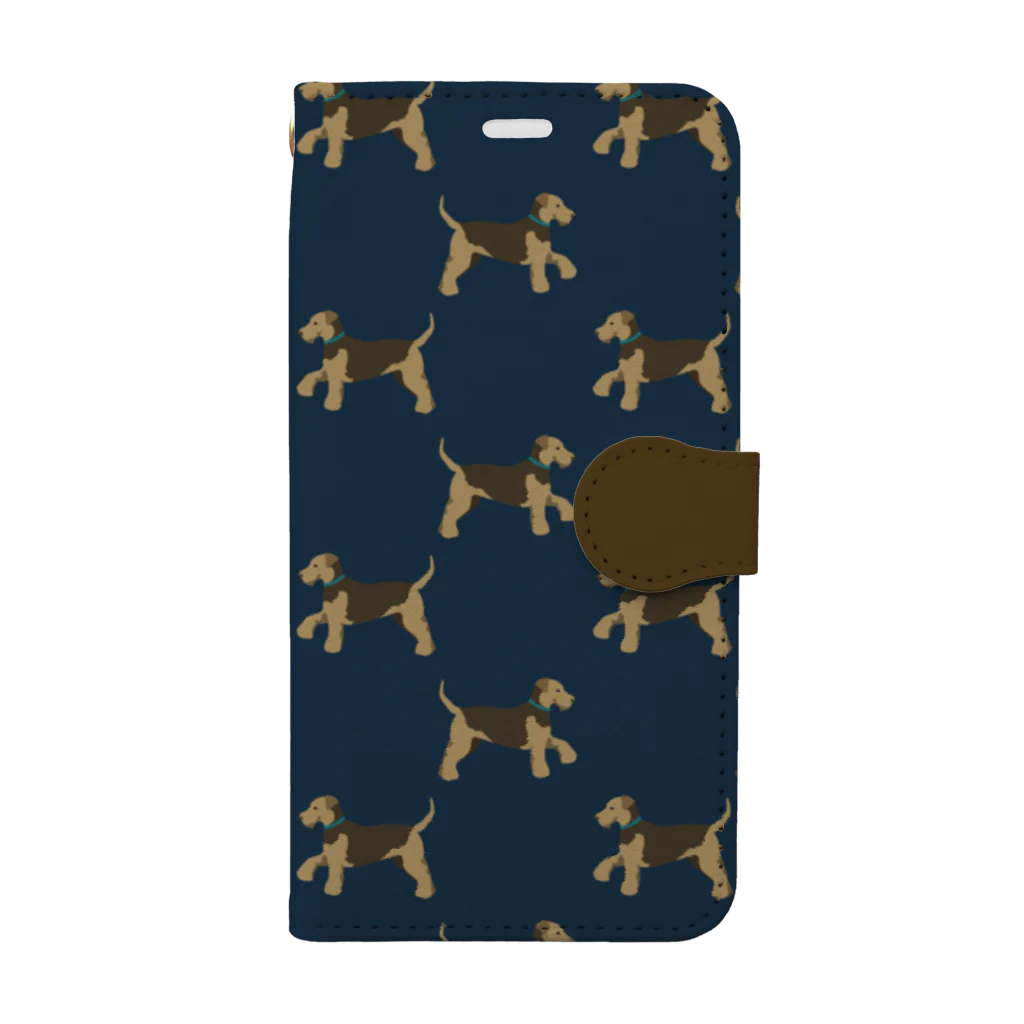 monetの犬/ウェルシュテリア Book-Style Smartphone Case