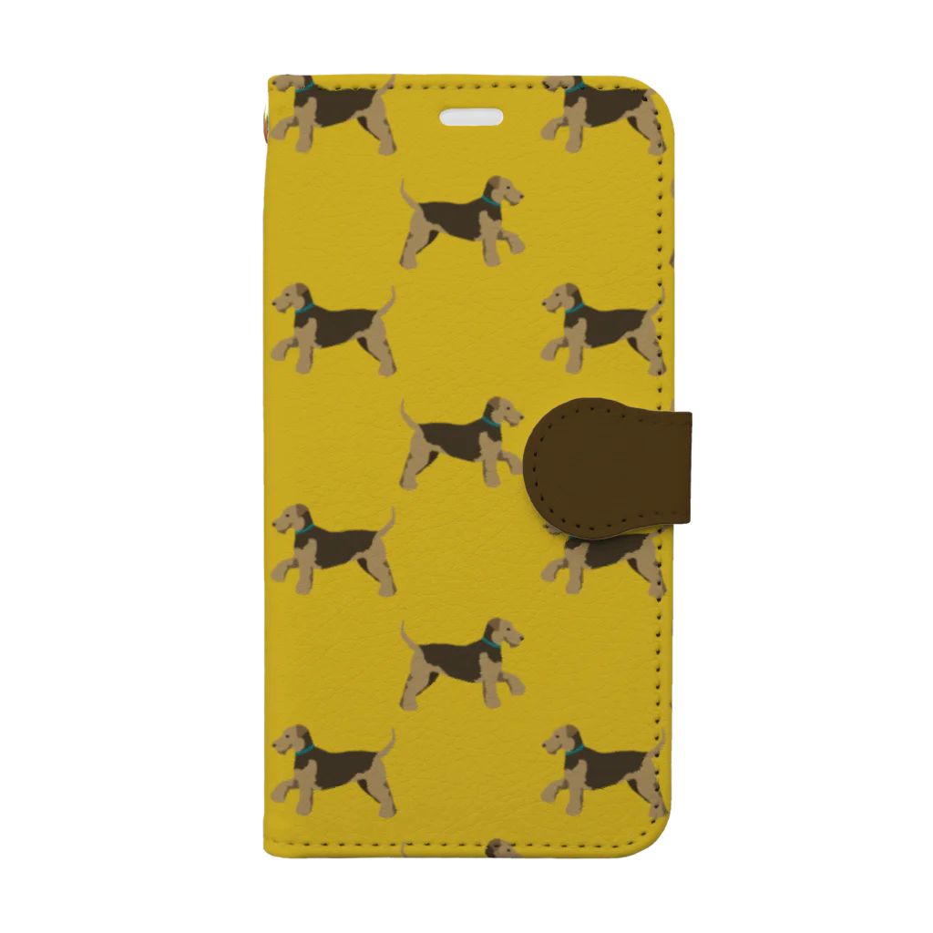 monetの犬/ウェルシュテリア Book-Style Smartphone Case