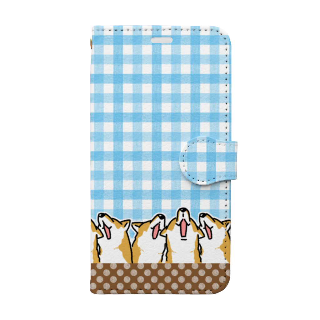 真希ナルセ（マキナル）の歌う赤柴たち Book-Style Smartphone Case