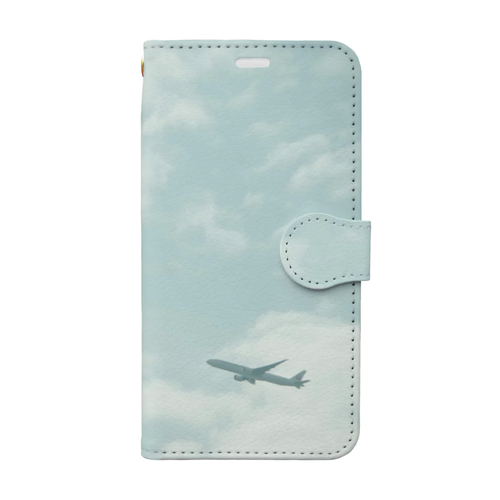 Momona_Takatsukiの飛行機と空のスマホケース Book-Style Smartphone Case