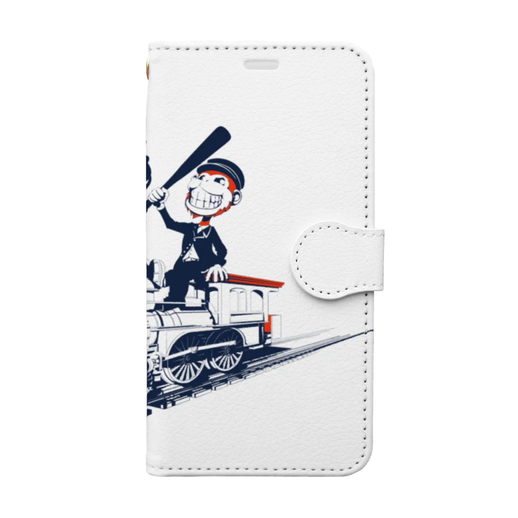 PoooompadoooourのRailroads　お猿さん Book-Style Smartphone Case