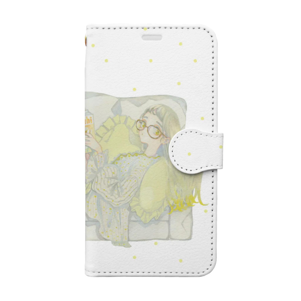 he bi ku chiのslowly time Book-Style Smartphone Case