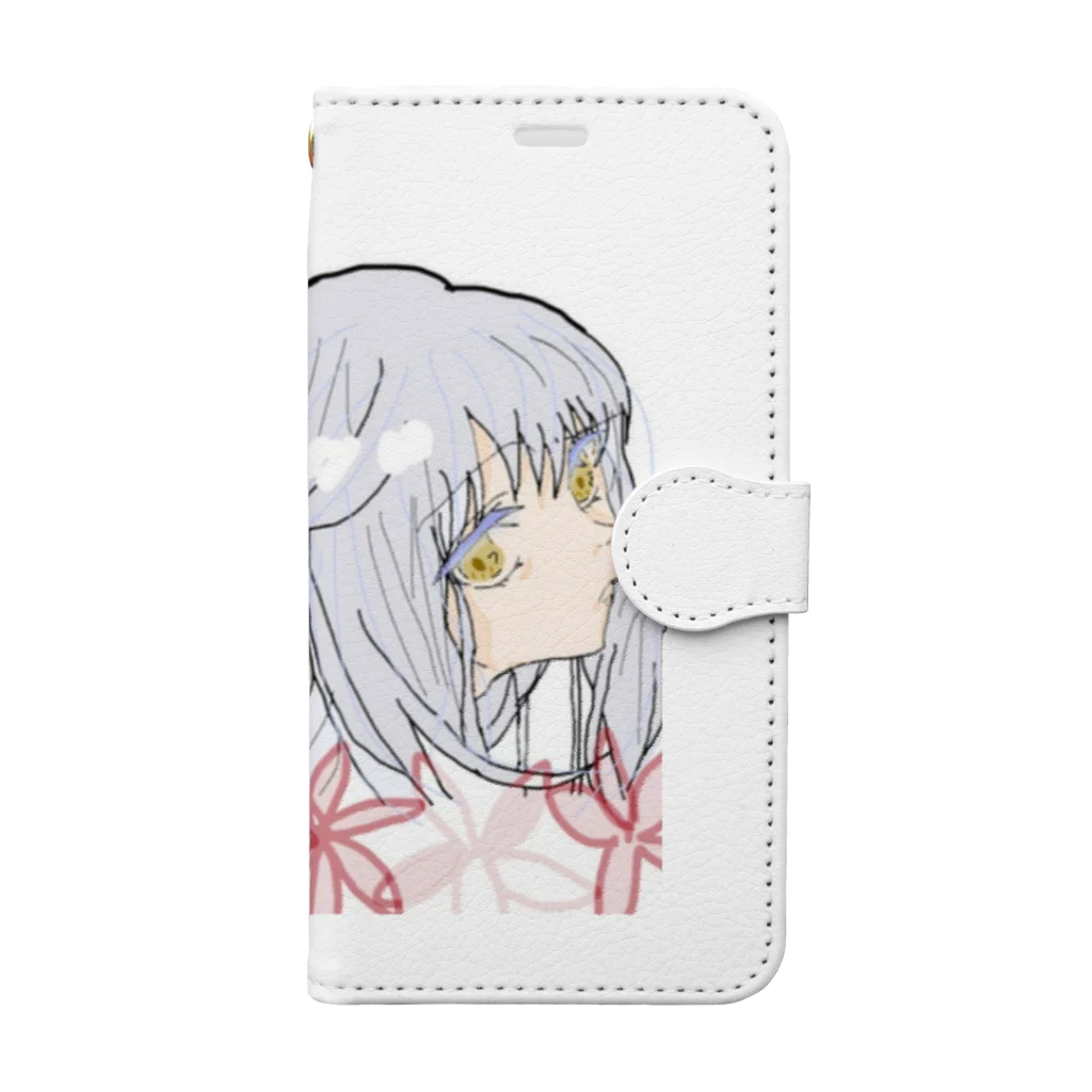 青リンゴのゆめかわいい女の子 Book-Style Smartphone Case