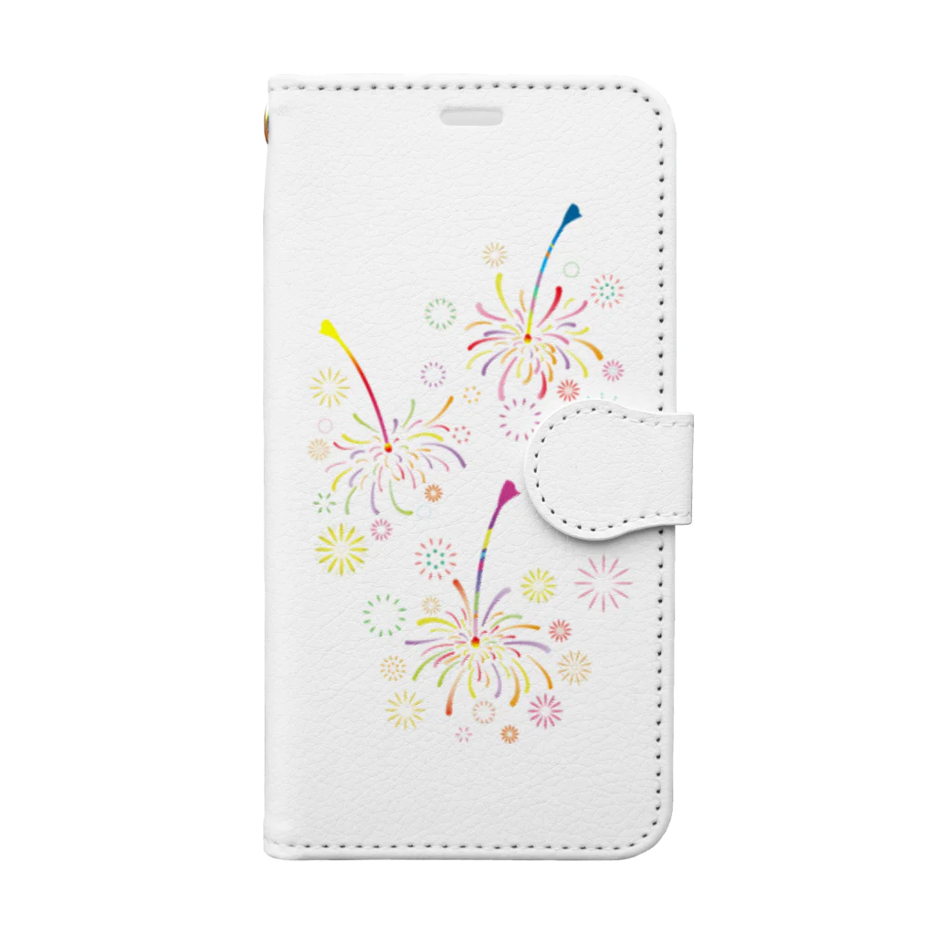 ひつじのアトリエ【公式】のはじける線香花火 Book-Style Smartphone Case