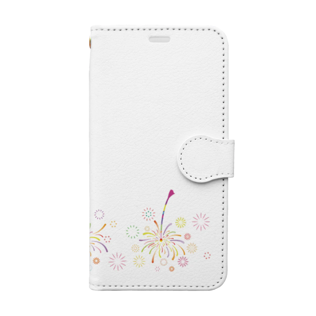 ひつじのアトリエ【公式】のきらめく線香花火 Book-Style Smartphone Case