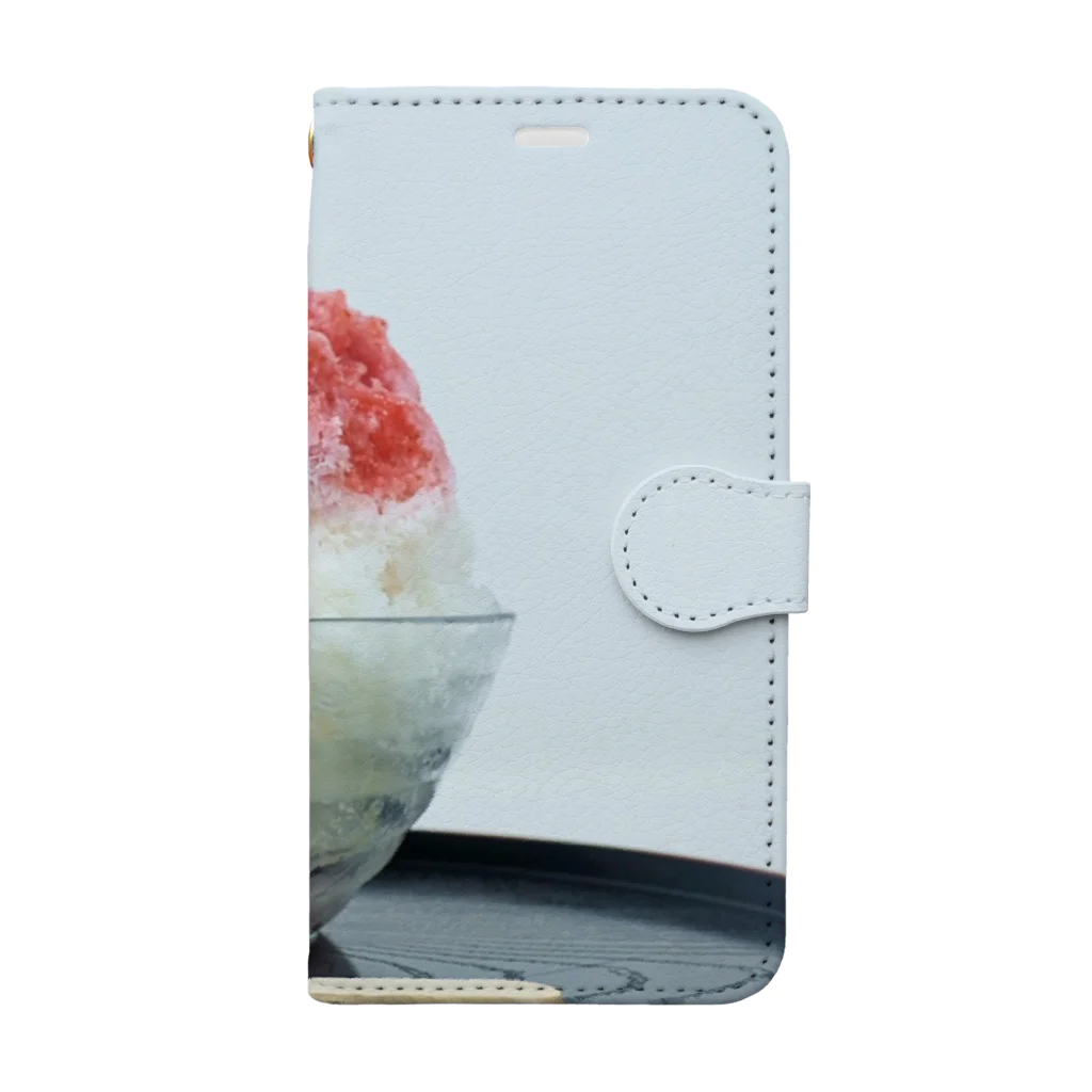 駄菓子屋カフェCHABUのCHABU shaved ice手帳型スマホケース Book-Style Smartphone Case