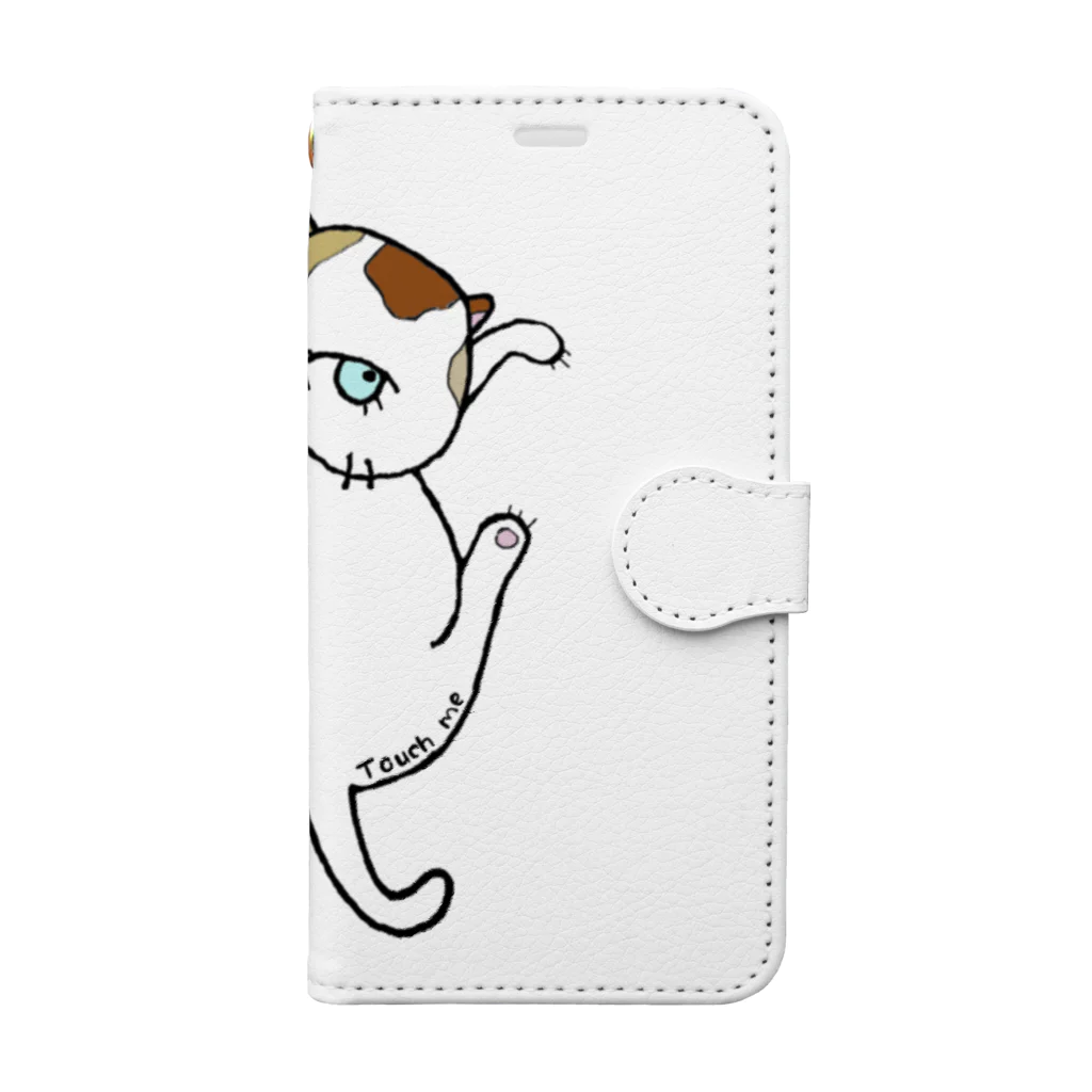 ぶさねこ　宅急便のTouch me わさび Book-Style Smartphone Case