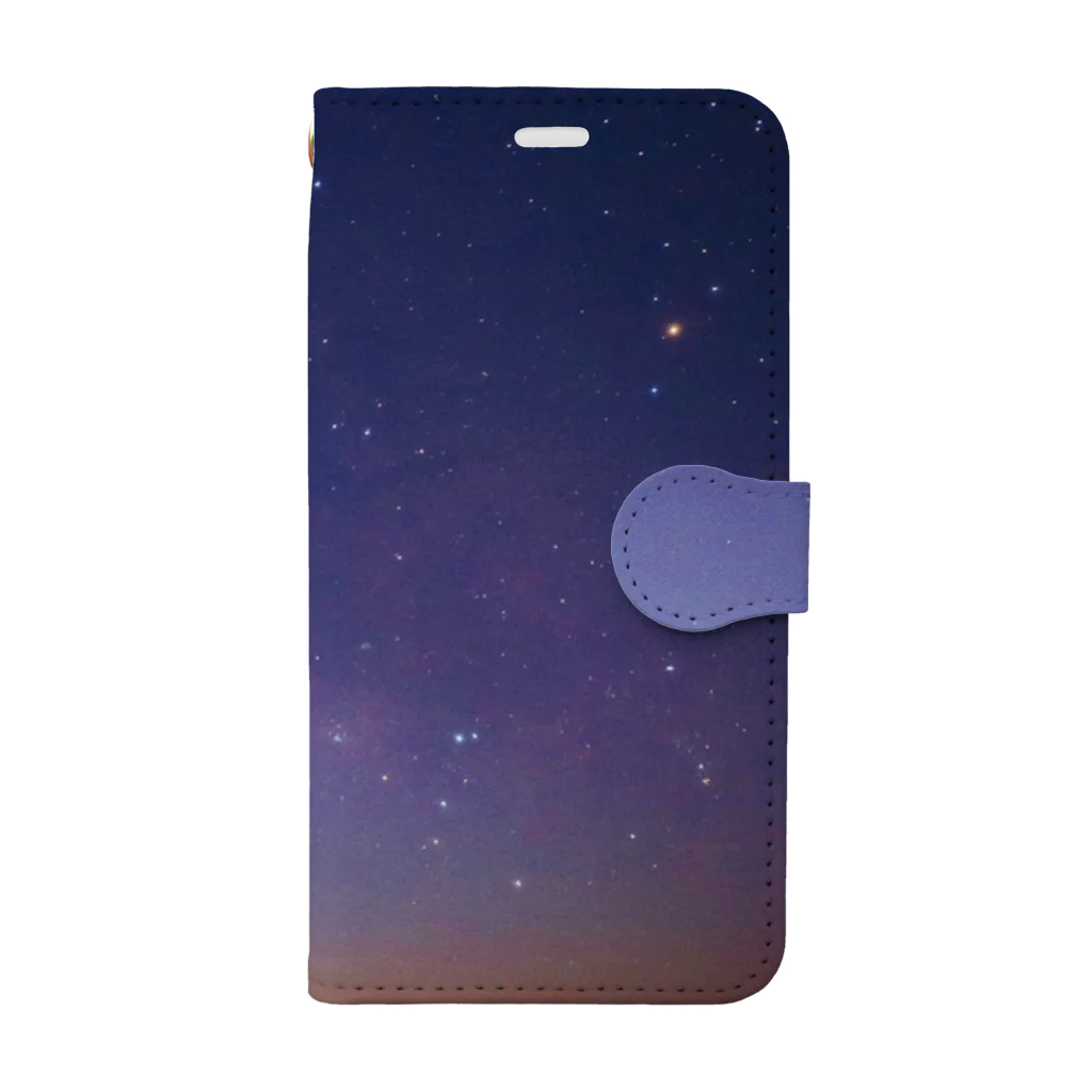 TANUKIの星空 Book-Style Smartphone Case