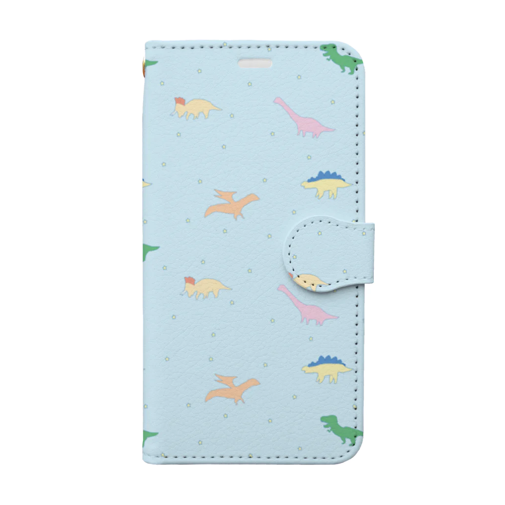 az___goodsのきょうりゅう Book-Style Smartphone Case