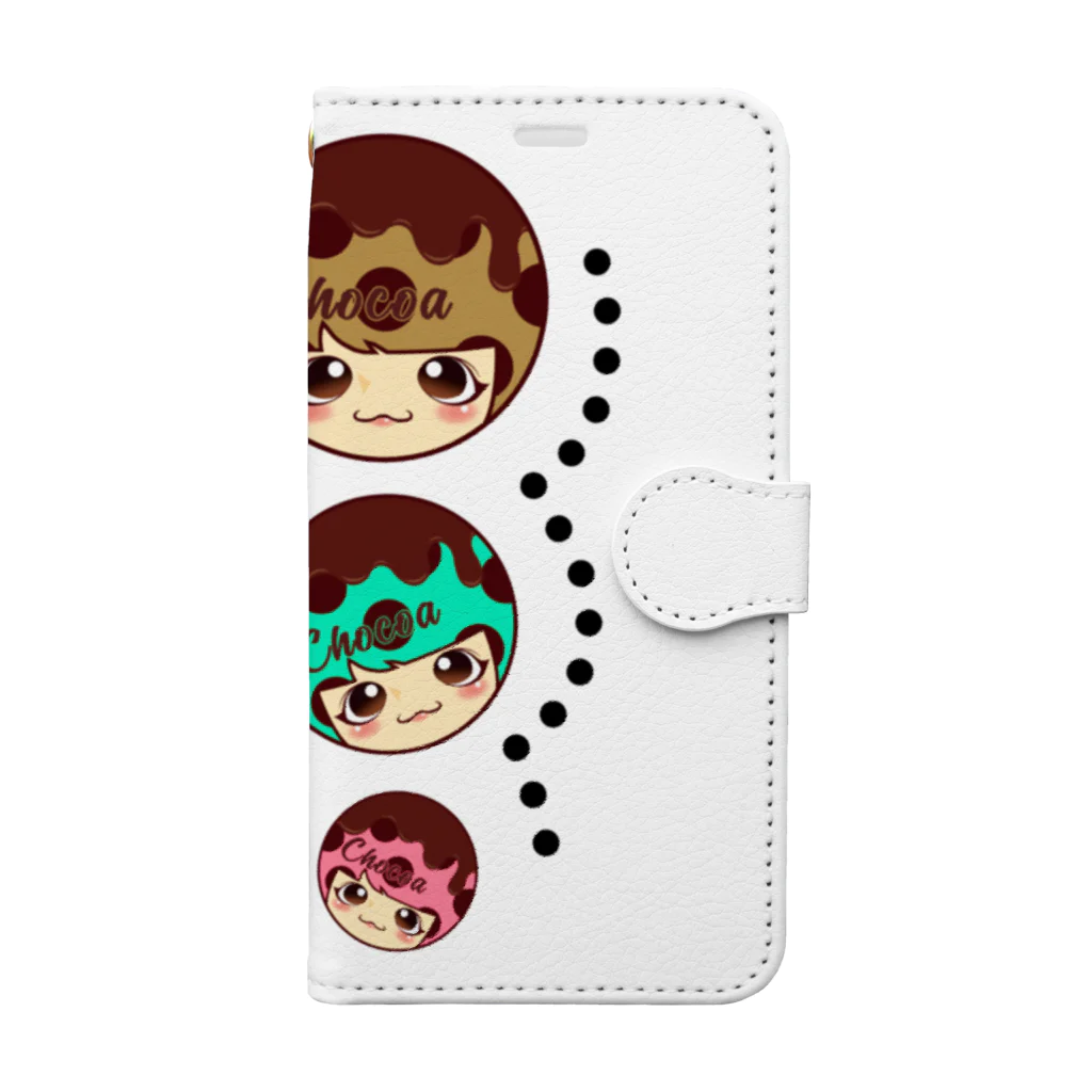 【Chocoa】-チョコア-のChocoa. 3色だんご♪ Book-Style Smartphone Case