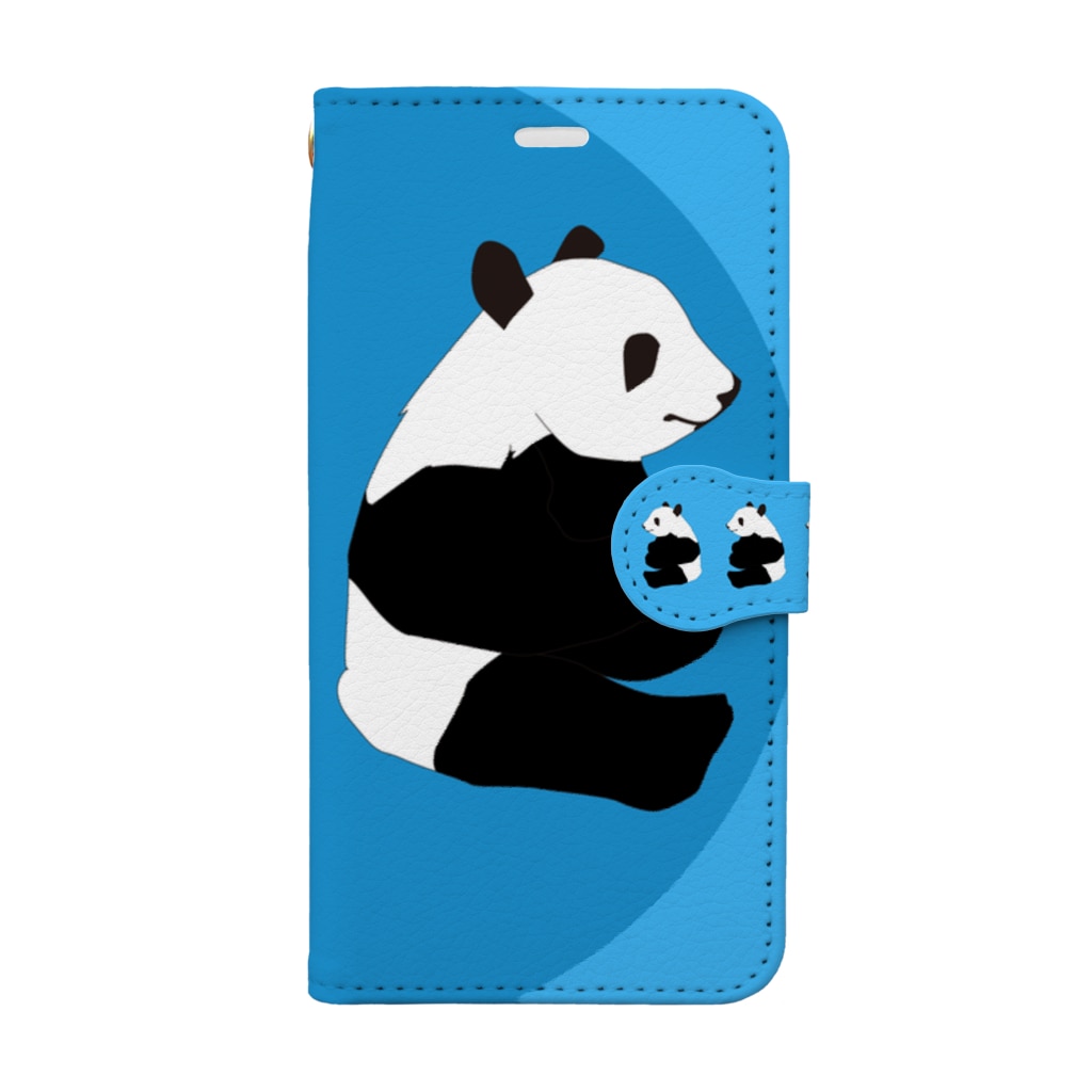 chicodeza by suzuriの可愛いパンダのスマホケース Book-Style Smartphone Case