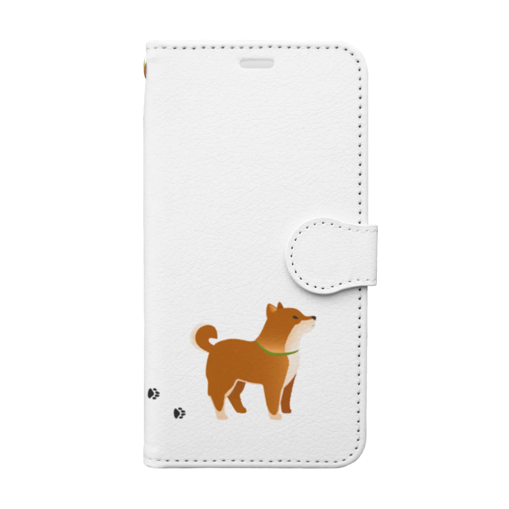 ちゃちゃまるふどーさんのてくてく柴くん Book-Style Smartphone Case