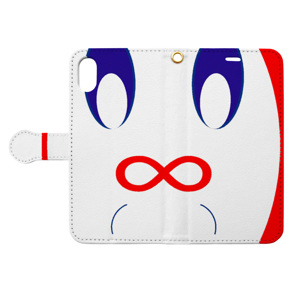 中村屋企画のオカめろくん Book-Style Smartphone Case:Opened (outside)