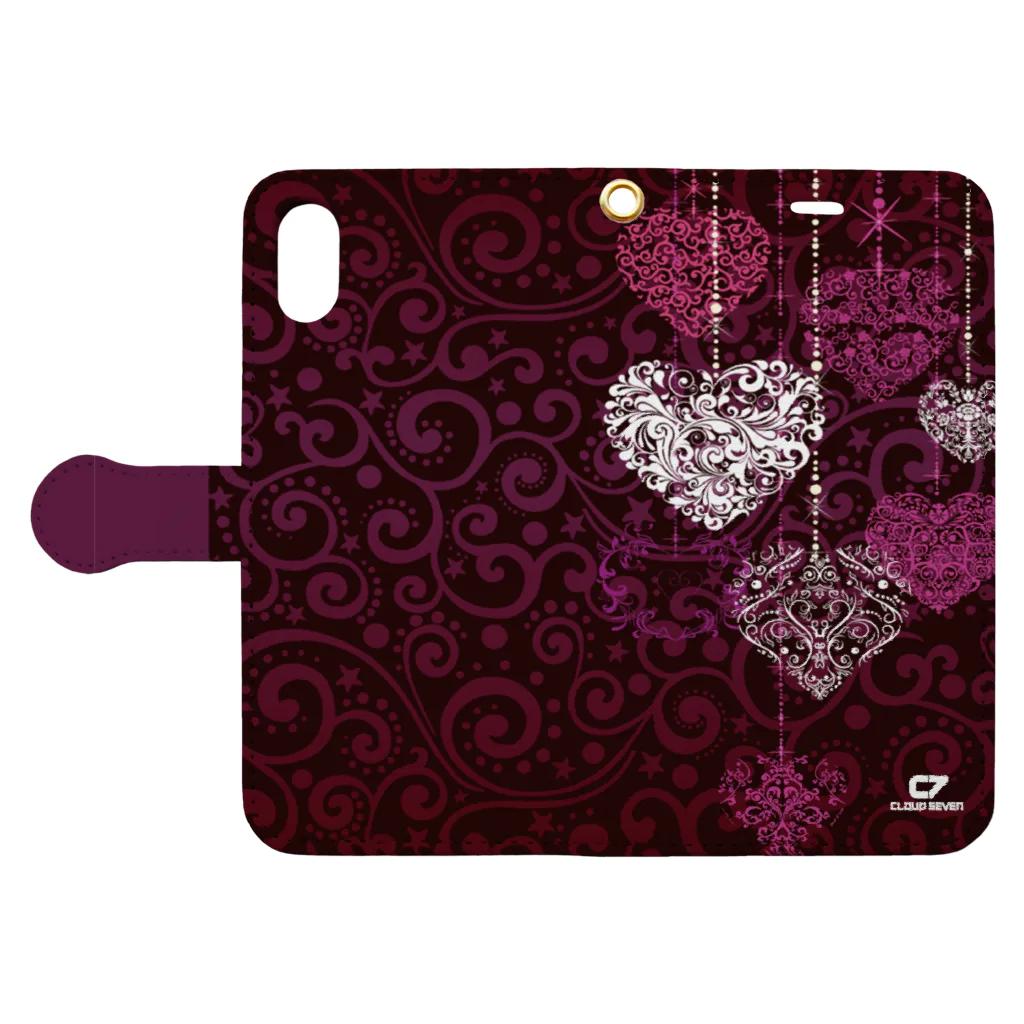 cloud 7のFALL HEART Book-Style Smartphone Case:Opened (outside)