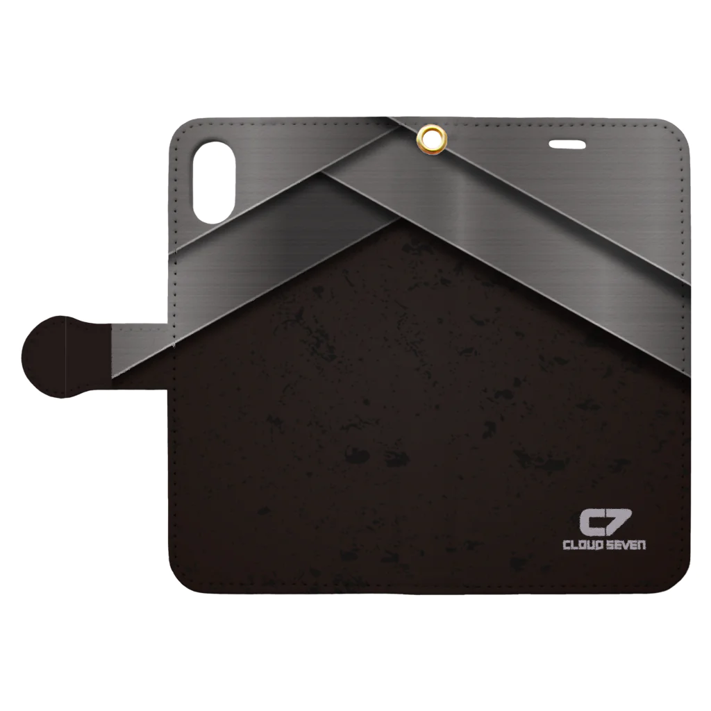 cloud 7のMETAL CHOCOLATE Book-Style Smartphone Case:Opened (outside)