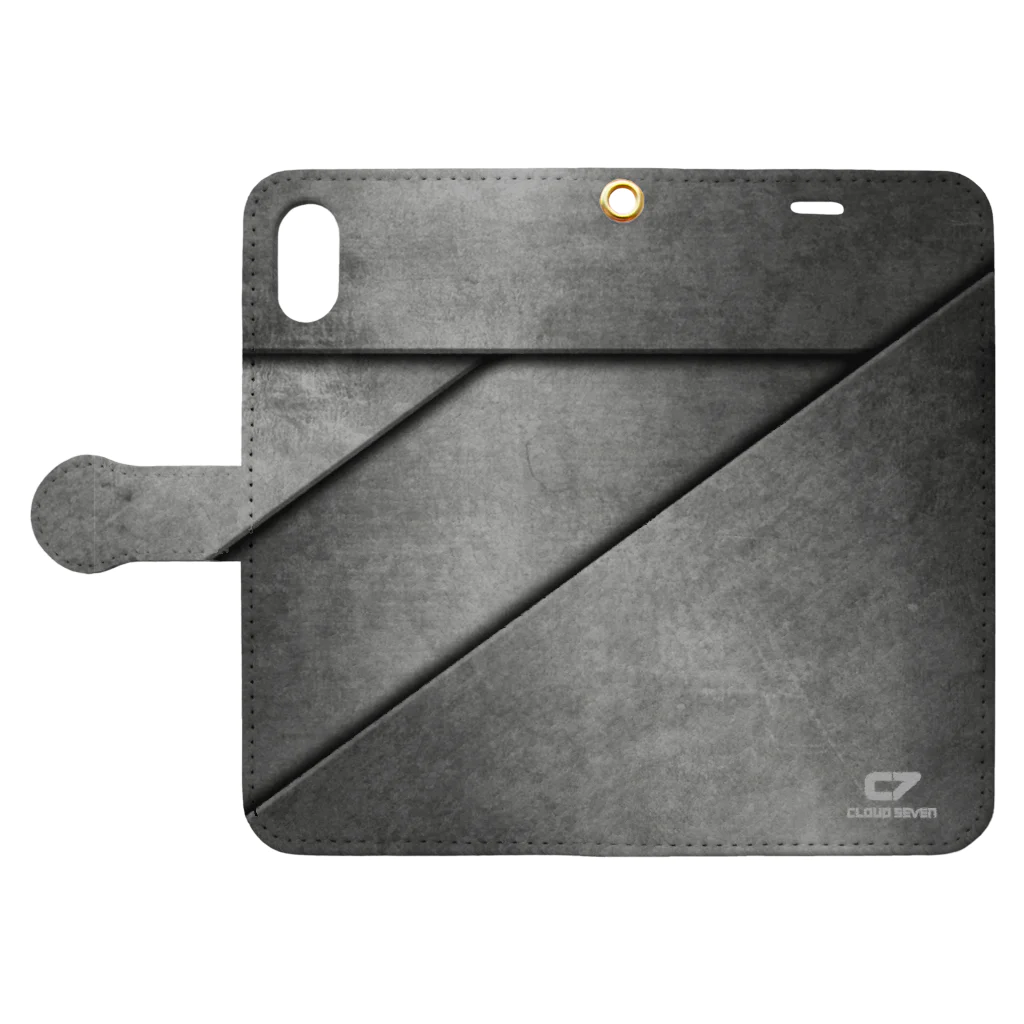 MONOTONEのMETAL GRANGE Book-Style Smartphone Case:Opened (outside)