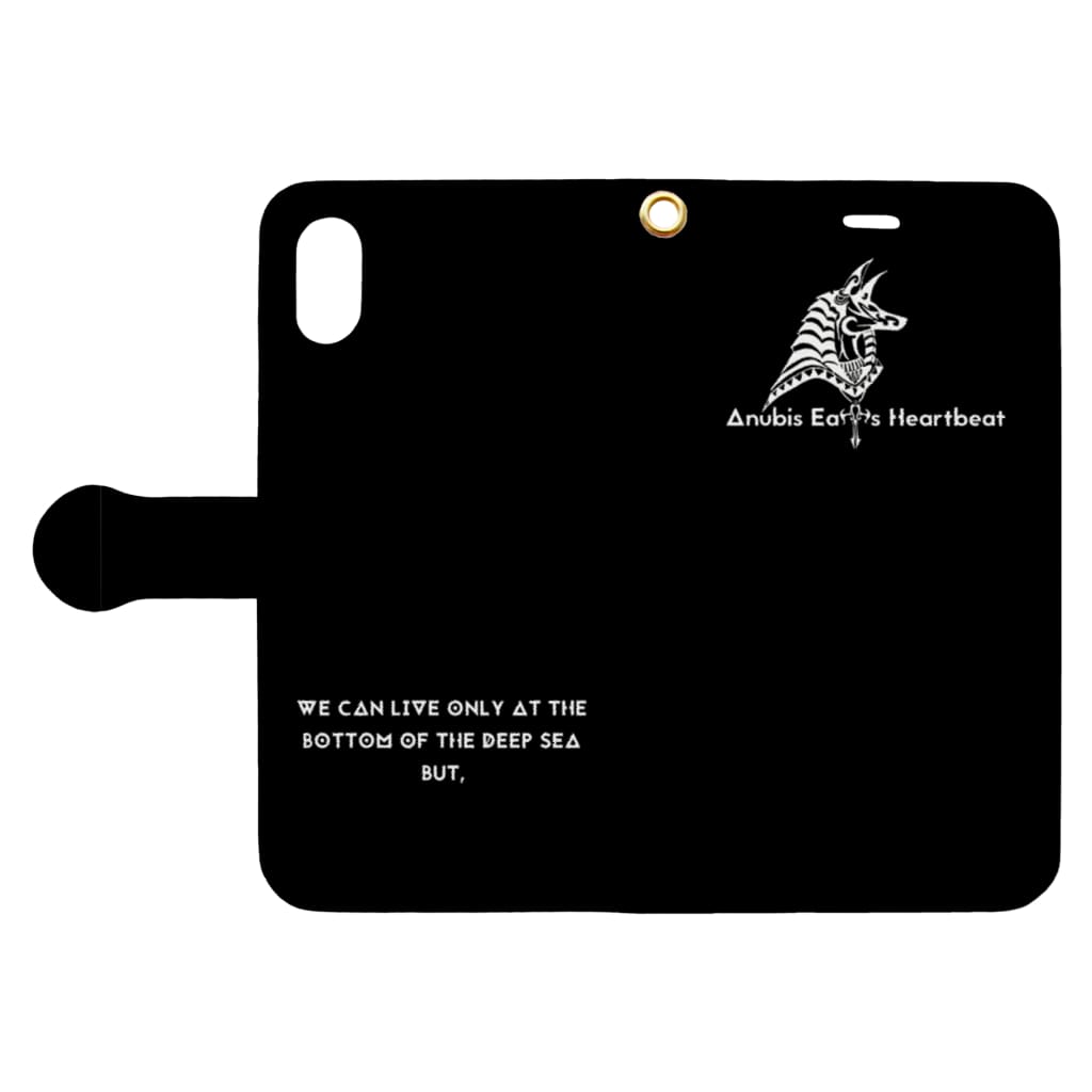 Anubis Eats Heartbeat Lyrics Goods 深海魚 Anubis Eats Heartbeat Official Store In Suzuri Anubiseatsheartbeat の手帳型スマホケース通販 Suzuri スズリ