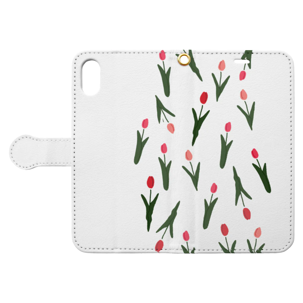 ▷            chiroruの🌷  tulip Book-Style Smartphone Case:Opened (outside)