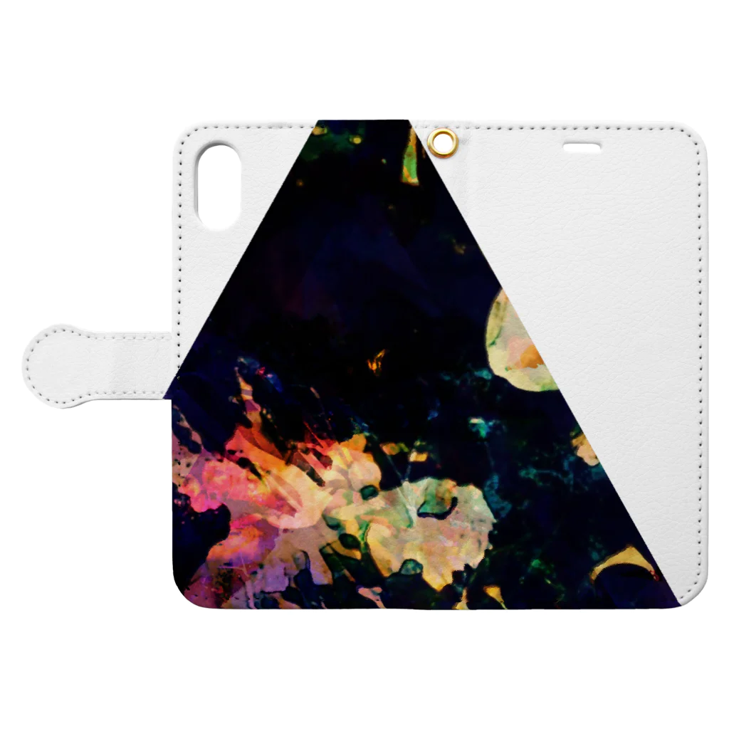 NoraUprise-sの▲5【三角形の穴】  Book-Style Smartphone Case:Opened (outside)