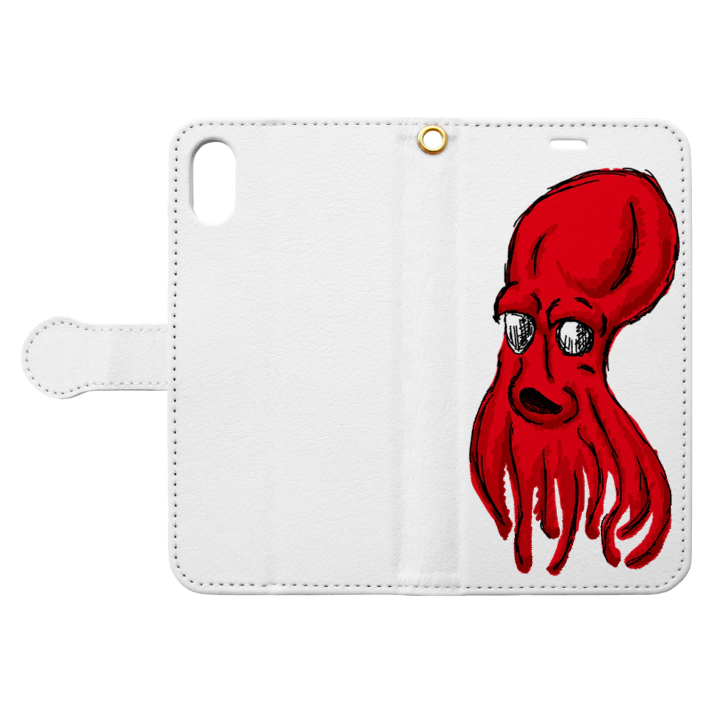 愚贅のTAKO Book-Style Smartphone Case:Opened (outside)