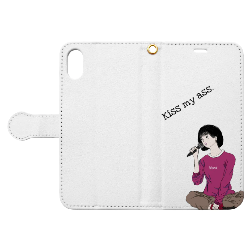 月耀のSingingirl Book-Style Smartphone Case:Opened (outside)