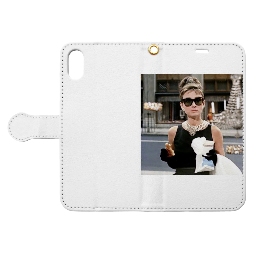 MRNCBX4のhepburn Book-Style Smartphone Case:Opened (outside)