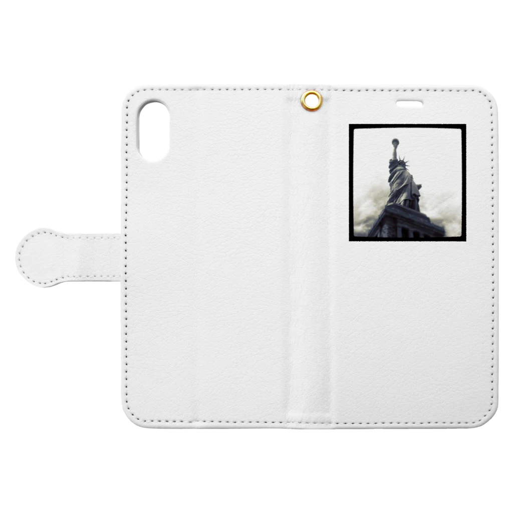 dari dariのNew York Style Book-Style Smartphone Case:Opened (outside)