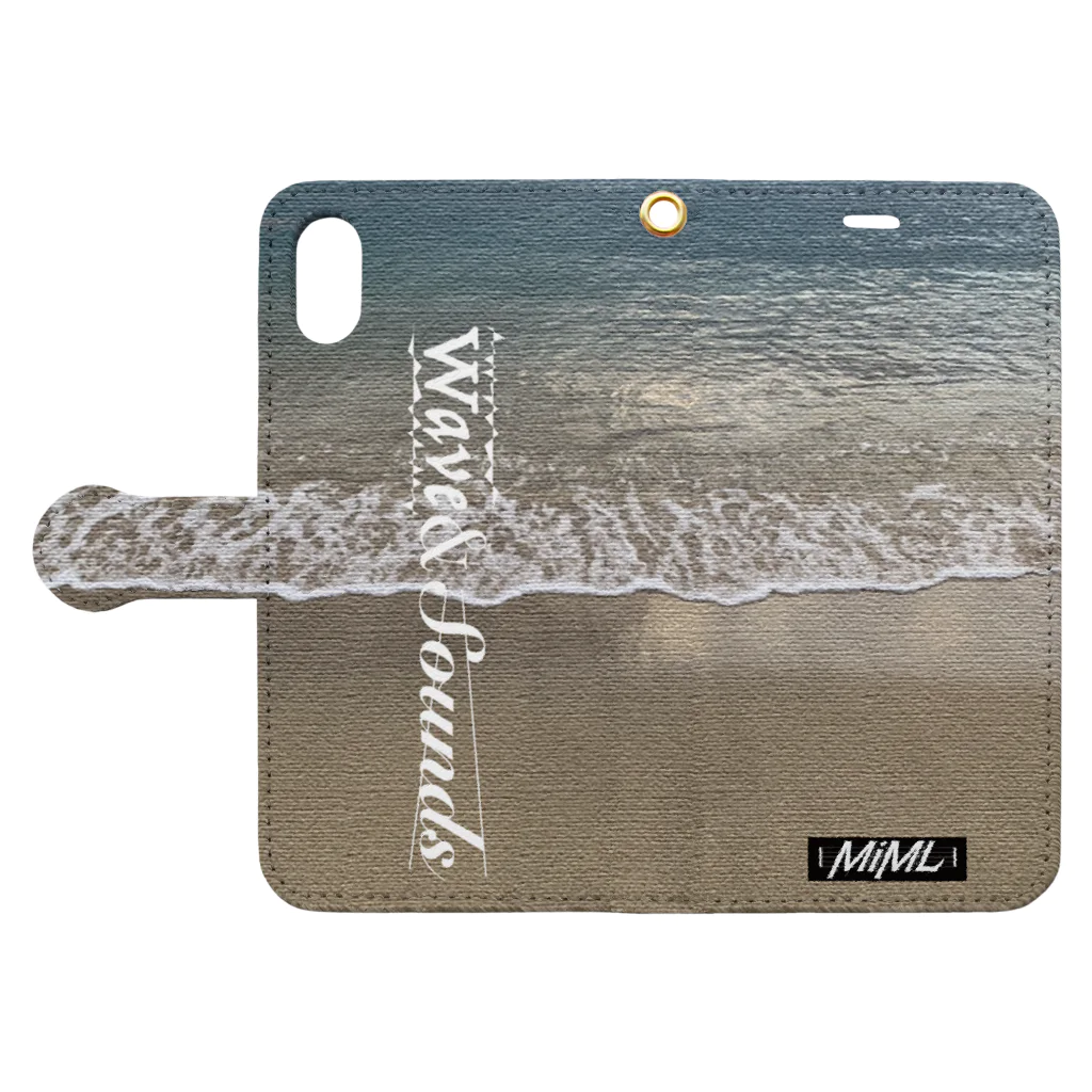 MiMLのwave&sounds Book-Style Smartphone Case:Opened (outside)