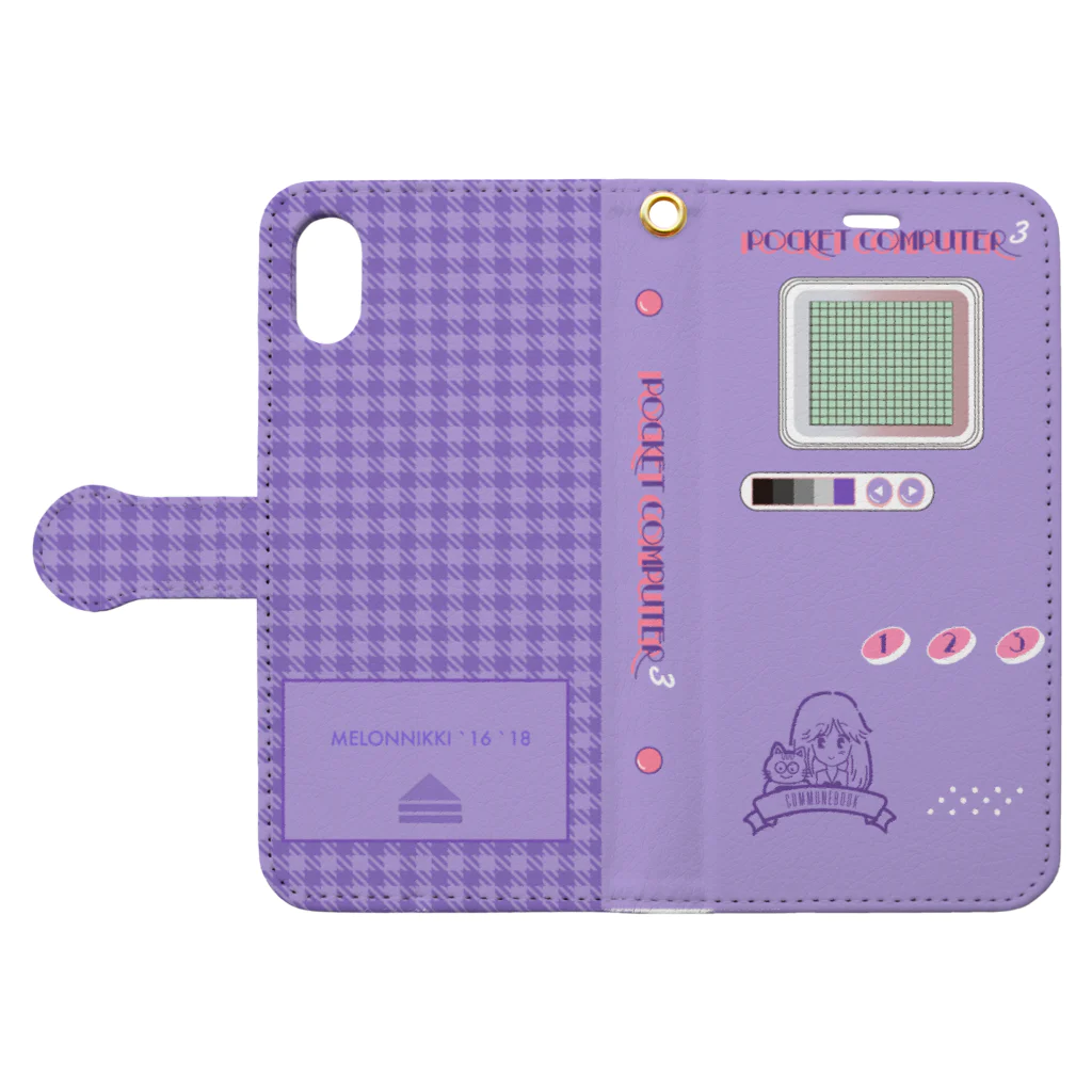 メロン日記のPOCKET COMPUTER Book-Style Smartphone Case:Opened (outside)