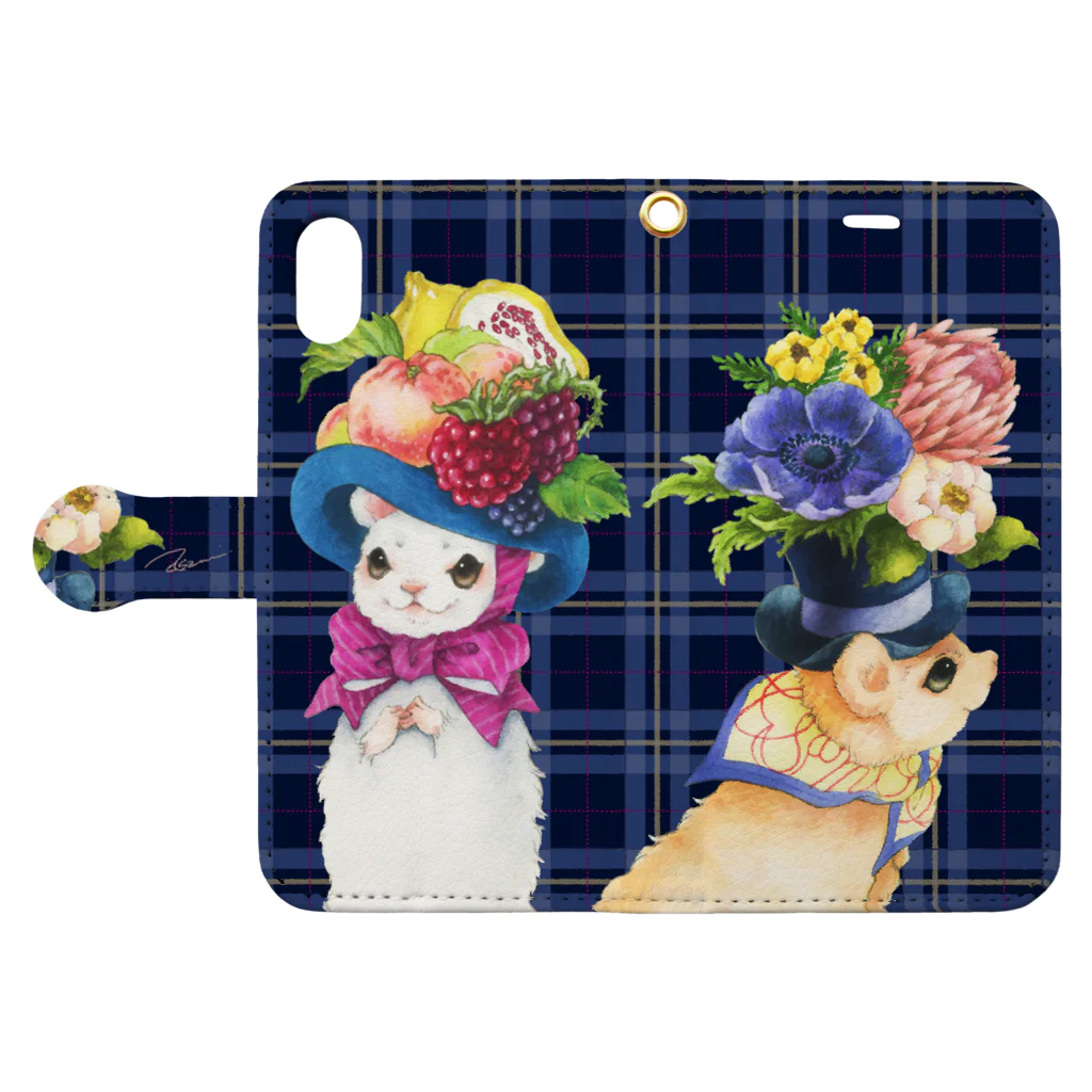 asami inoue のThanksgiving! Book-Style Smartphone Case:Opened (outside)