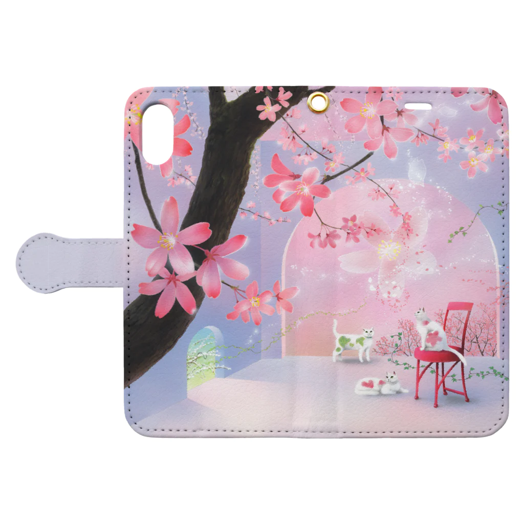 umeumeのTogether Book-Style Smartphone Case:Opened (outside)