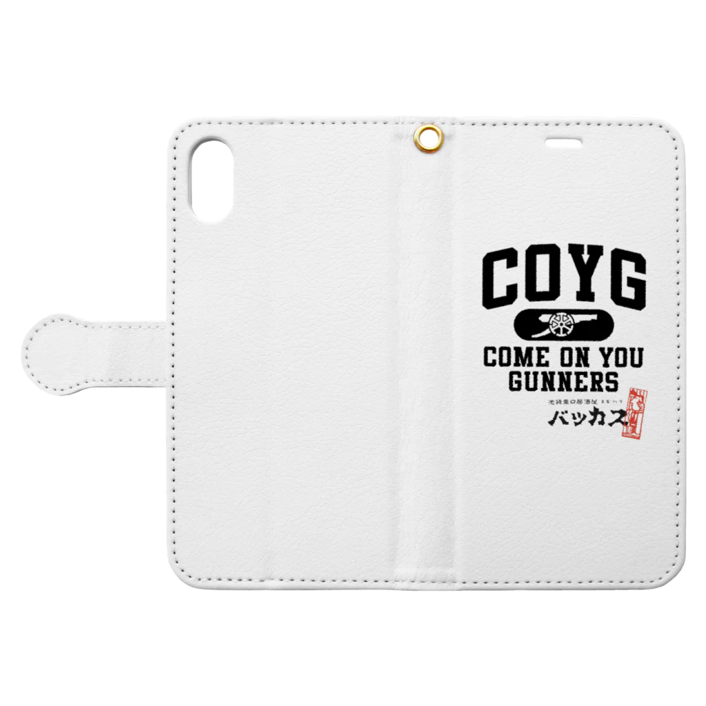 池袋東口居酒屋バッカス🍻のCOYG とバッカスコラボ Book-Style Smartphone Case:Opened (outside)