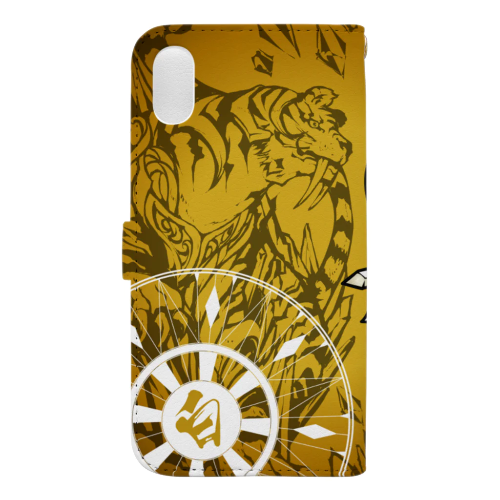 HERP MODA by ヤマモトナオキの白虎 Book-Style Smartphone Case :back