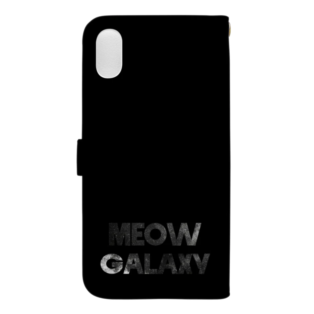 MEOW GALAXYのmoon cat case 手帳型スマホケースの裏面