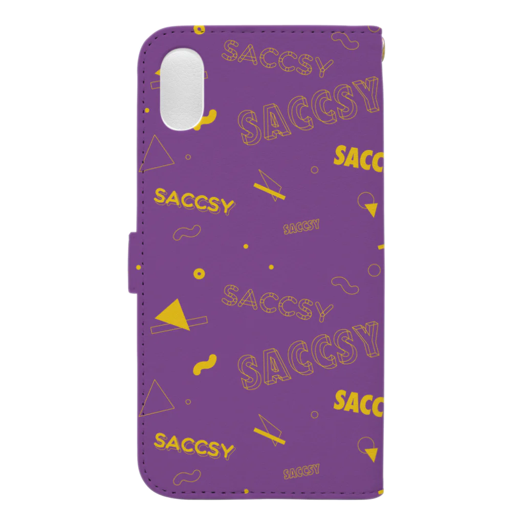 SACCSY SHOPのSACCSY_手帳型スマホケース Book-Style Smartphone Case :back