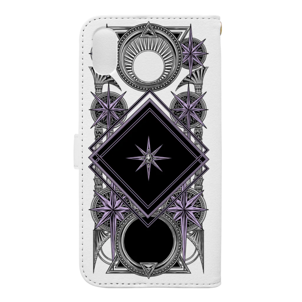 BLACKINKのTAROT - STAR. White Book-Style Smartphone Case :back