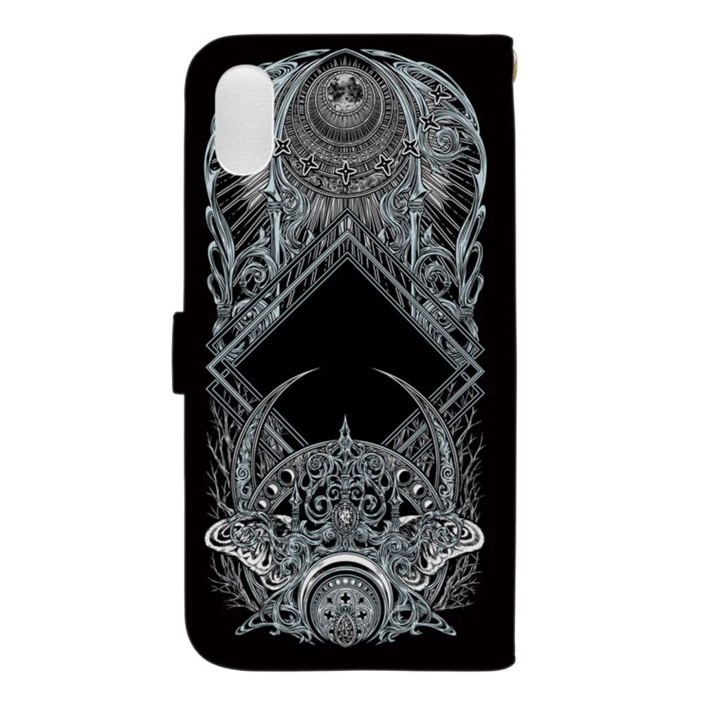 BLACKINKのTAROT - THE MOON. Black Book-Style Smartphone Case :back