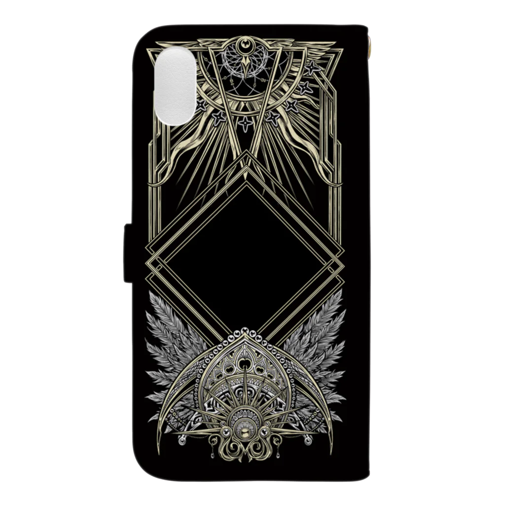 BLACKINKのTAROT - THE SUN. Black Book-Style Smartphone Case :back