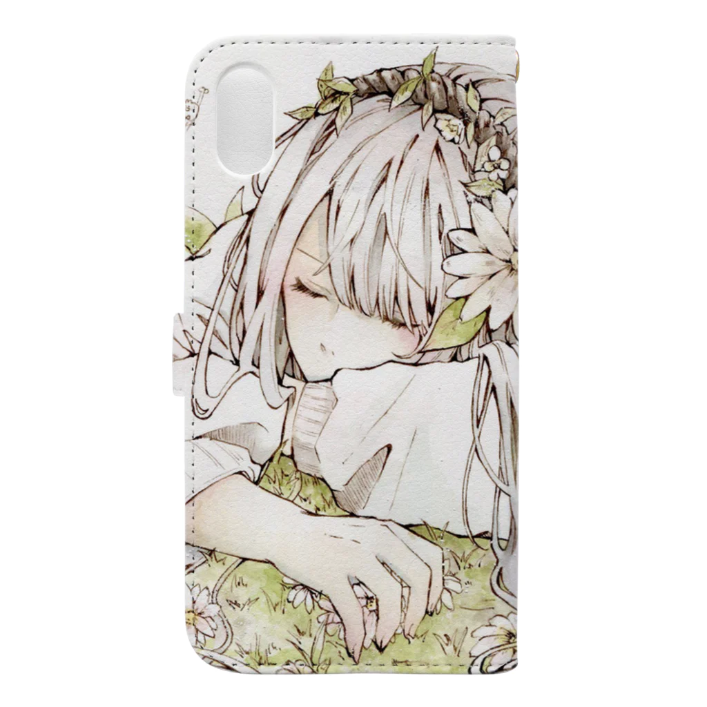 🍃とあるお茶🍵のアースちゃん Book-Style Smartphone Case :back