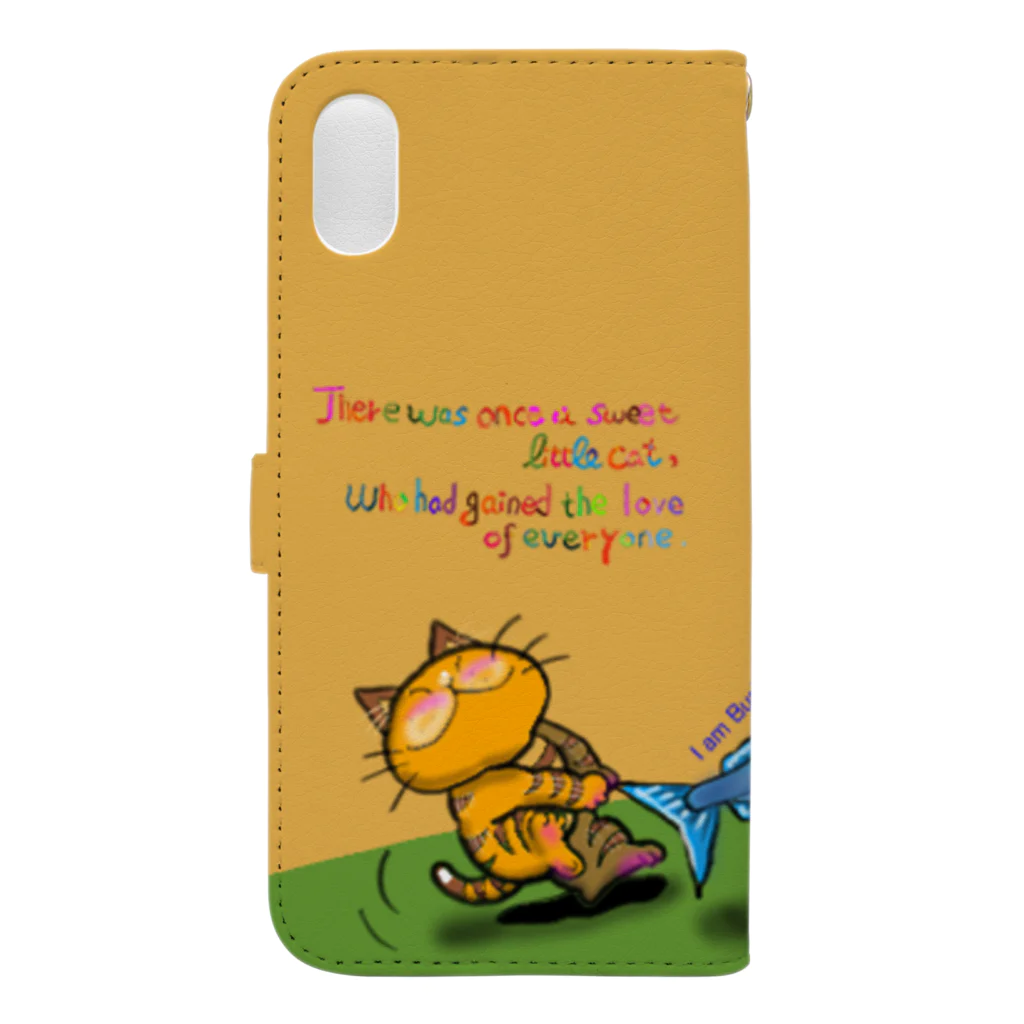 Jacoの猫さんとブリ Book-Style Smartphone Case :back