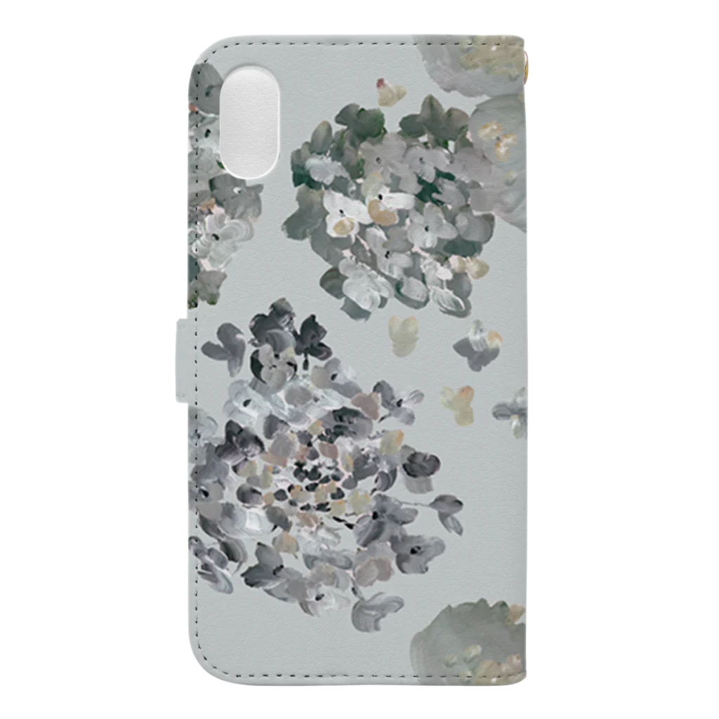 otsukiyumiのajisail ightgray Book-Style Smartphone Case :back
