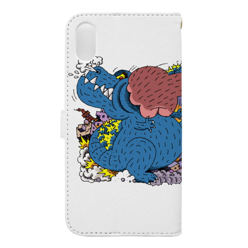 P-TOSHIの神獣vs猿王 Book-Style Smartphone Case :back