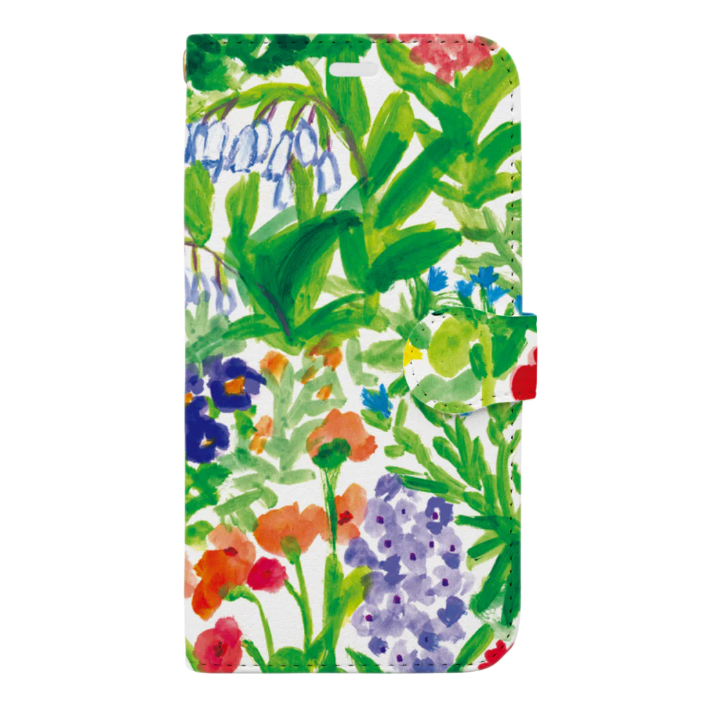 IZURUAMINAKA 網中いづるの花の庭 Book-Style Smartphone Case