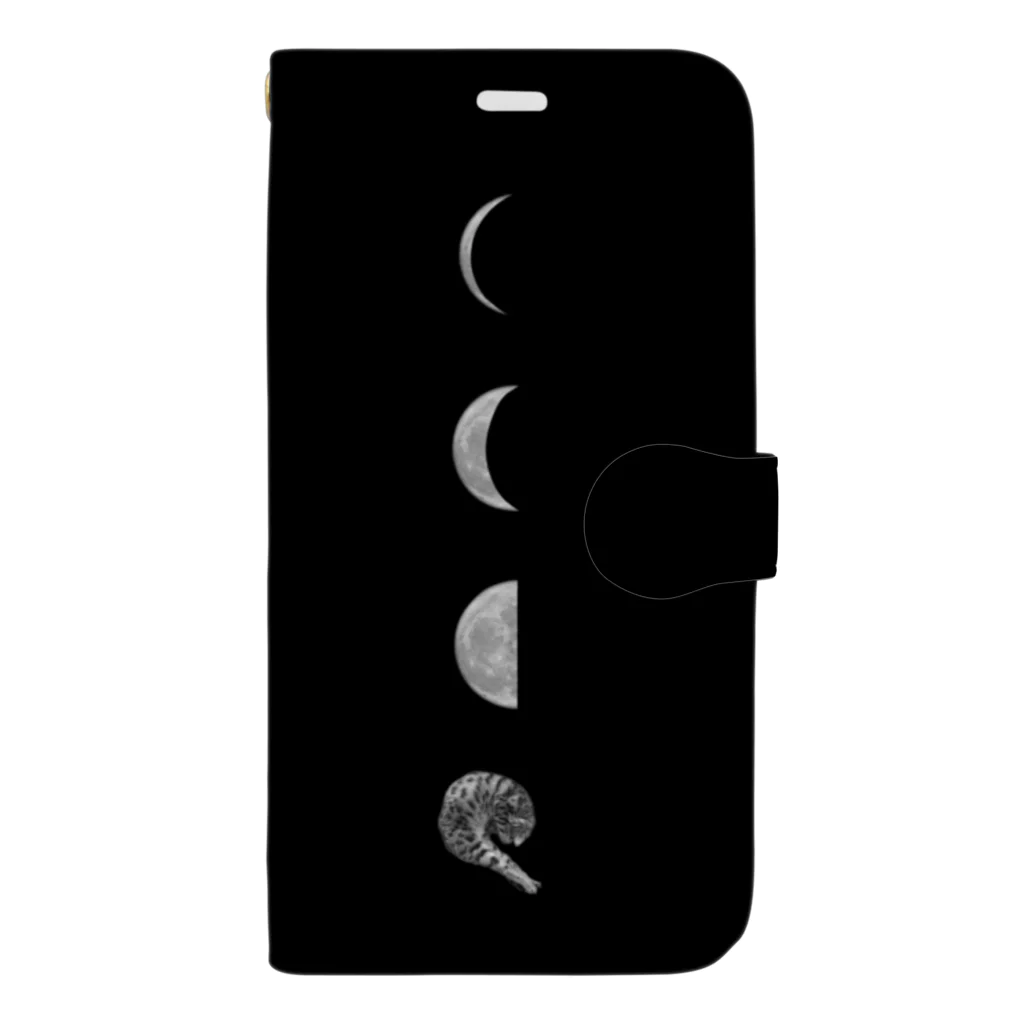 MEOW GALAXYのmoon cat case 手帳型スマホケース