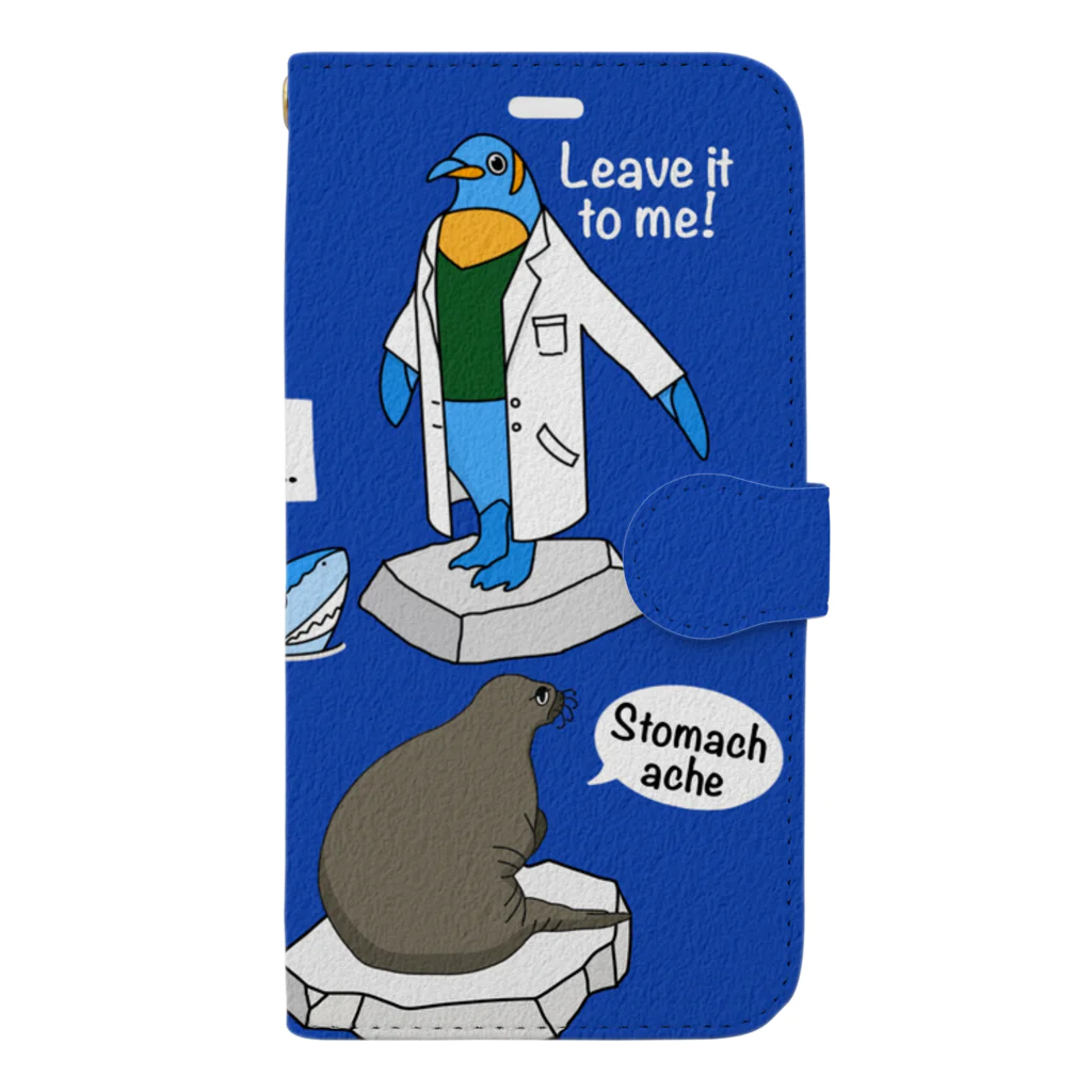 ataruno artの海のお医者さん Book-Style Smartphone Case