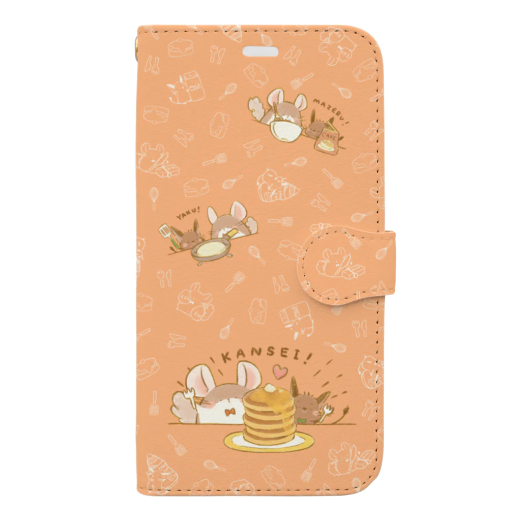 わん。(・Y・=)βのホットケーキをつくろう！（XR用） Book-Style Smartphone Case