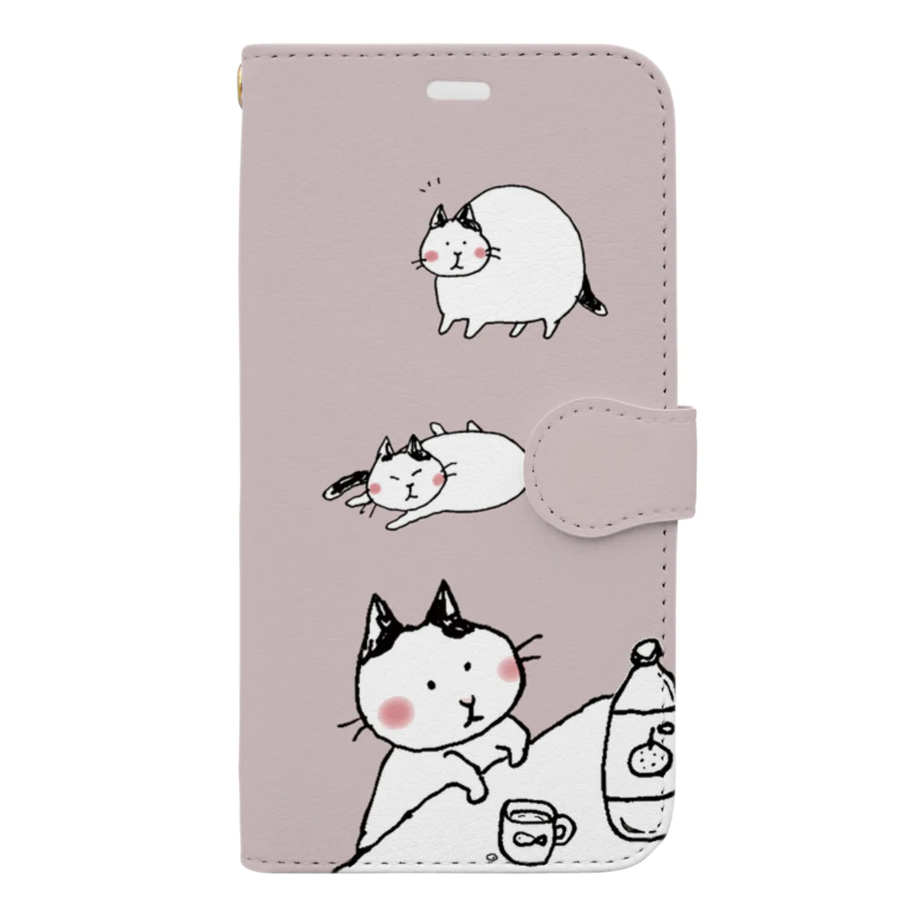 ほっかむねこ屋（アトリエほっかむ）のそよそよデー Book-Style Smartphone Case