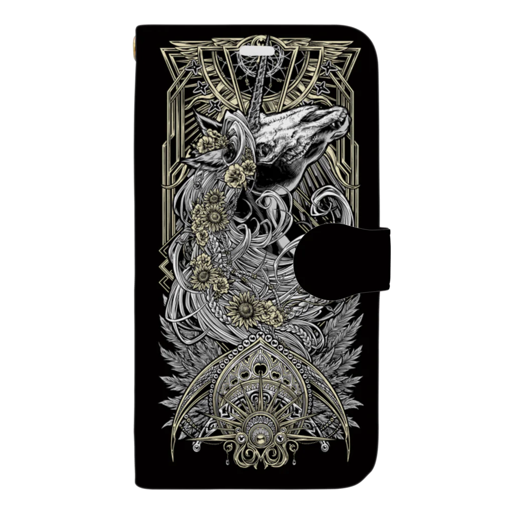 BLACKINKのTAROT - THE SUN. Black Book-Style Smartphone Case