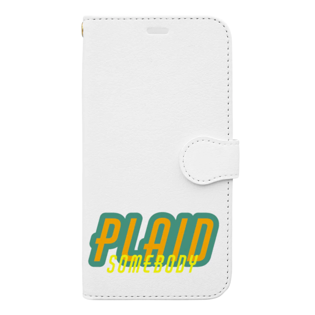 QB🦖のPLAID_m 手帳型スマホケース